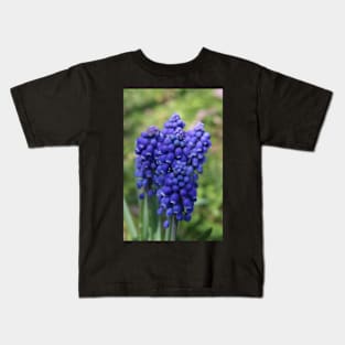 Cluster of Blue Flowers 3 Kids T-Shirt